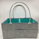 Portable Infant Kids Nappy Felt Baby Diaper Caddy Organizer Foldable Storage Bag