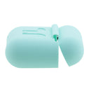 Silicone Protective Cover Case with Metal Keychain for AirPods Teal