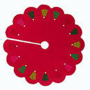 48 Inches Christmas Tree Skirt with DIY Small Tree Hanging Ornaments and Po B1E5