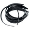 10pcs 10mm/0.4" Black Plastic Plain Flexible Alice Hair Bands Headbands