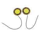 Durable 130W Universal Circle Yellow White LED Switch Light DRL
