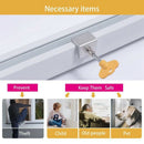 6 Pieces Adjustable Sliding Window Locks Stops Aluminum Alloy Door Frame SecO1Q5