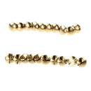 10x Arc Solid Brass Button Stud Screw Nail Screw back Leather Rivet Belt 6m