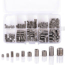 200Pcs 304 Stainless Steel Grub Screws Hex Socket Screw Assortment Kit Set