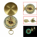 Brass Pocket Compass Watch Style Military Army Camping Hiking Outdoor Keychain