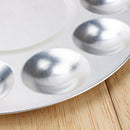Metal 10 Well Round Artist Watercolours Paint Mixing Palette Tray M3M2
