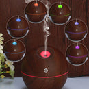 Led Colorful Usb Intelligent Induction Wood Grain Humidifier Ultrasonic Air