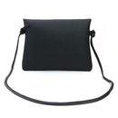 Simple Pure Color Deer Pendant Shoulder Handbag Women Crossbody Bag (Black)