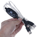 USB IN-OUT MIDI Interface Cable Converter PC to Music Keyboard Adapter Cord OZ