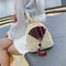 Ethnic Tassel Decor Travel Backpacks Women Straw Shoulder Knapsack (White)