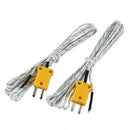 2PCS K Type 0-400C Temperature Sensor Thermocouple Probe 2 Meter 6.6Ft
