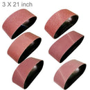 18 Pcs 3 Inch X 21 Inch Aluminum Oxide Sanding Belt(3 Each Of 60 80 120 150