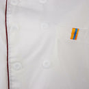 2/pack Unisex Chef Jacket Coat Short Sleeve Kitchen Uniform Double Breasted