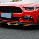 Red Black Samurai Carbon Fiber Car Front Bumper Lip Protector Rubber Splitt Y9R9
