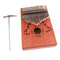 Kalimba 17 Keys Leaves Thumb Piano Hand Piano Solid Mahogany Wood Body with Tune