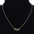 Unisex Customized Custom Name Collar Chain Nameplate Pendant Necklace/Kayla