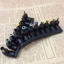 8Pcs/Set Power Jack Universal DC Socket 5.5x2.1mm To Plug Connector Converters