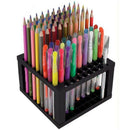 2-Pack 96 Holes Pencil & Brush Holder - Plastic Desk Organizer Stand Holder