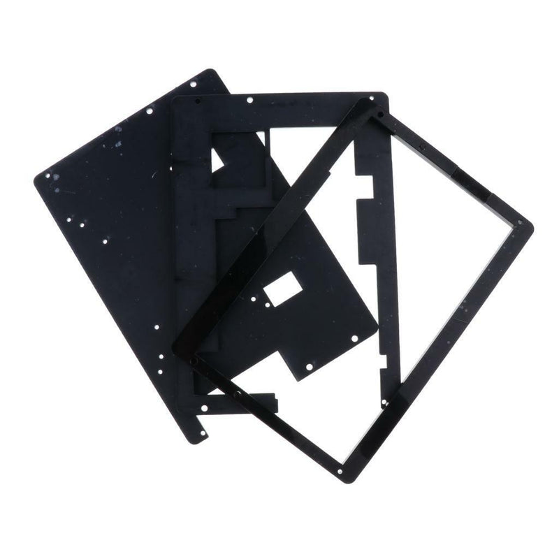 Acrylic 7 Inch LCD Display Touch Screen Case Bracket For Raspberry Pi Black