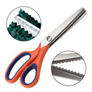 Professional Stainless Steel Pinking Shear Tailor Sew Dress Making Scissors