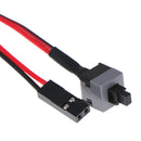 5Pcs PC computer motherboard power cable switch on/off/reset replacement.AU