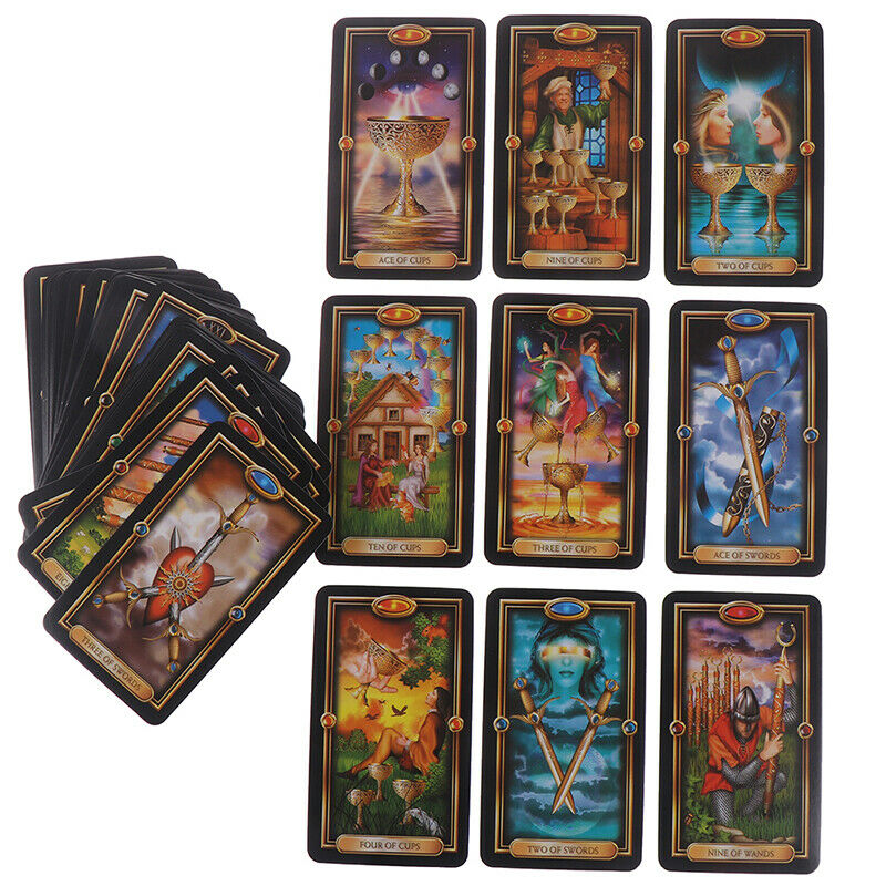 78pcs Tarot Deck Cards Guidance of Fate Playing Board Game Cards SetS Ew