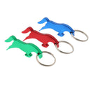 Aluminum Horse Simple Bottle Opener Key Ring Keychain Bag Pendent Red