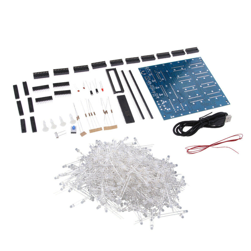 DIY 3D8 LED Mini Cube 8 * 8 * 8 CUBE 8 Kits / Junior Gift Supports ArduinÃŽÅ¸