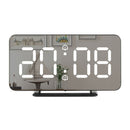 LED Digital Alarm Clock Thermometer Display Mirror Electronic Clocks Home