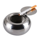 Creative Stainless Steel Drum Shape Lid Ashtray With Cover Car Living Room