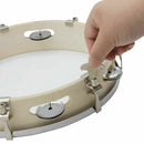 10 in Tambourine Capoeira Leather Drum Tambourine Samba Brasil Wooden Tambo