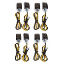 8pcs LED Black Mini Tiny Small Indicators