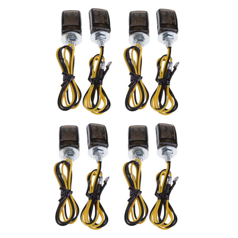 8pcs LED Black Mini Tiny Small Indicators