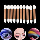 10x/Lot Makeup Double-end Eye Shadow Eyeliner Brush Sponge Applicator Tool_B Bj