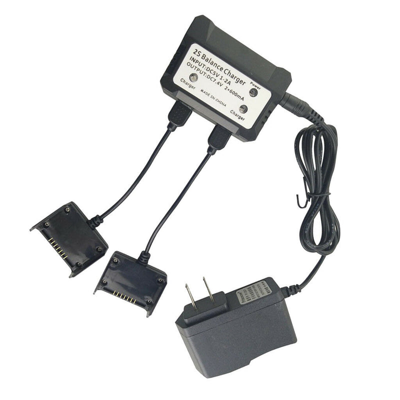 2-in-1 2S Lipo Battery Balance Charger Adapter for  HS700 RC Drone