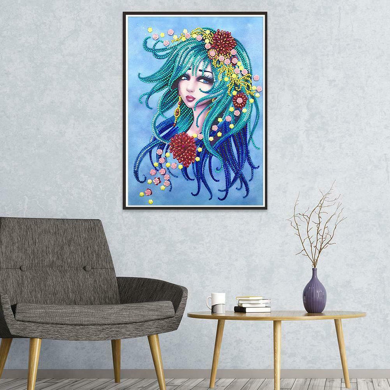 5D DIY Special Shaped Diamond Painting Beauty Cross Stitch Mosaic Craft Kit
