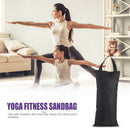 2pcs Yoga Fitness Empty Sandbag Dance Training Weighted Sand Bag (Black)
