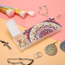 DIY Mandala Special Shaped Diamond Painting 2 Grids Pencil Case Storage Box