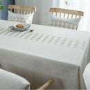 Coffee Table Tablecloth Fabric Cotton and Linen Smell Fresh Tablecloth Tabl Q2U6