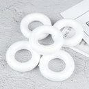 5pcs Polystyrene Styrofoam Foam ring White Craft Balls For DIY Christmas Part OZ
