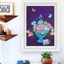 5D DIY Special Shaped Diamond Painting Flowers Pattern Embroidery Ornaments