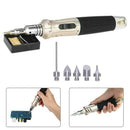 10 IN 1 Butane Gas Soldering Iron Kit Profession Auto Ignition Torch Box Tool