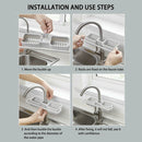 Kitchen Sink Faucet Sponge Soap Cloth Drain Rack Storage Organizer Holder-Shelf