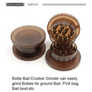 ABS Plastic Pellets Fishing Bait Crusher Boilie Grinder Box Fooder Brown