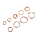 200Pcs 9 Sizes Copper Washers Assorted Solid Copper Gasket Washers Sealing  X3R3