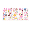 5x DIY Princess Dress Stickers Cute Girl Dress up Changing Clothes Kids Toys MO