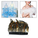 2Yds Rooster Feathers Trims Fringe for DIY Dress Hats Sewing Crafts Costumes