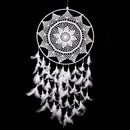 Large Size White Handmade Dream Catcher With Feathers Wall Hanging Ornament  NEW