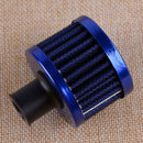 12mm Carbon Round Oil Air Intake Crankcase Vent Valve Cover Breather Filter