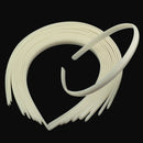 Wholesale Lots 12 White Plain Women Plastic Hair Hoop Band Headbands for Crafts